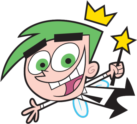 Fairly Odd Parents Transparent Png (white, gray, black, gold, pink)