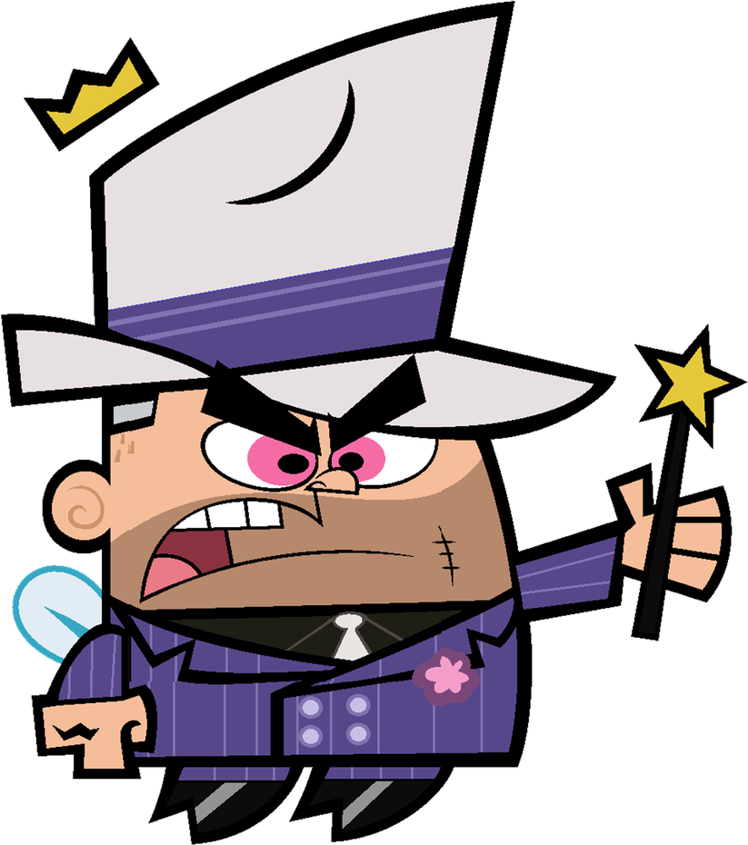 Fairly Oddparents Characters Png Isolated Image (beige, white, gray, black, pink)