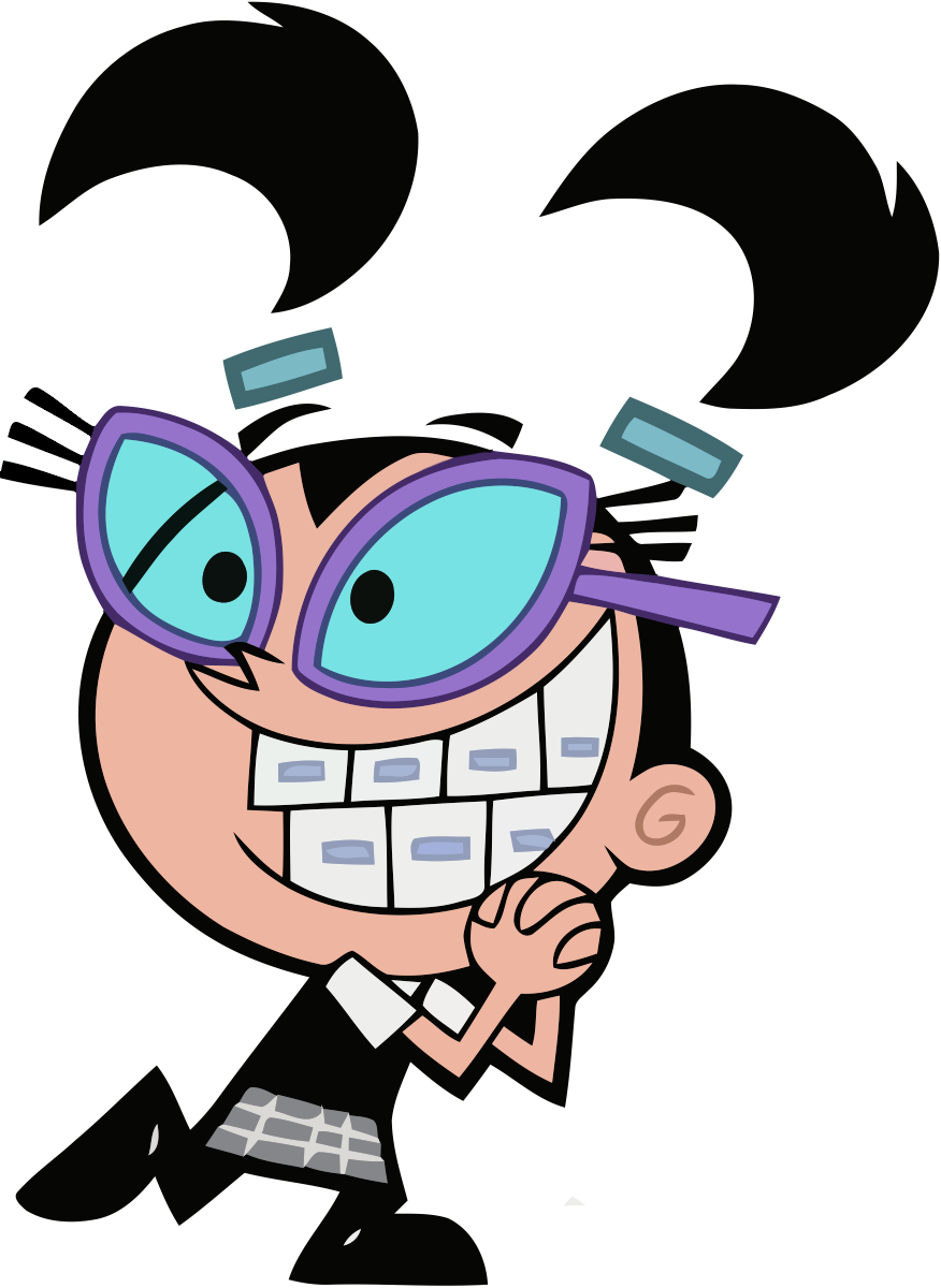 Fairly Oddparents Characters Png (black, mint, pink)