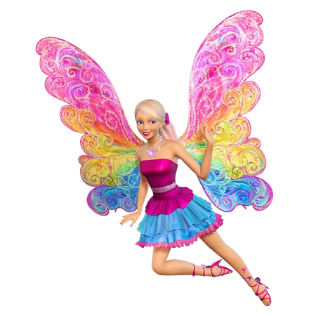 Fairy Barbie Doll Princess Transparent Png (black)