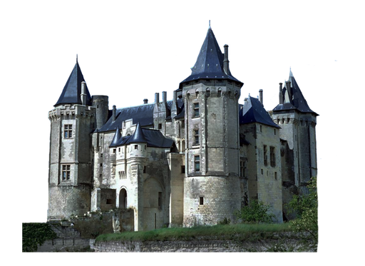 Fairy Castle Png Transparent Image (black, indigo)