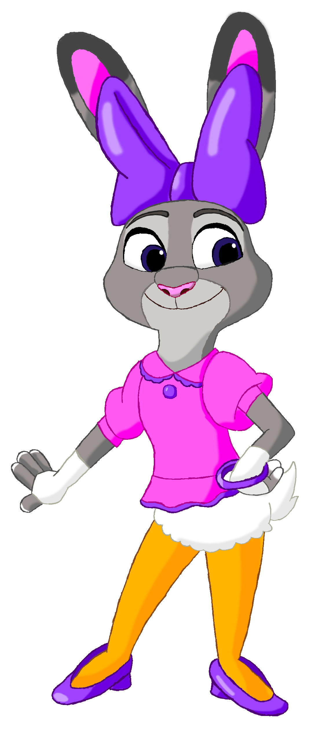 Daisy Duck Png Hd (indigo, orange, gray, white, violet)