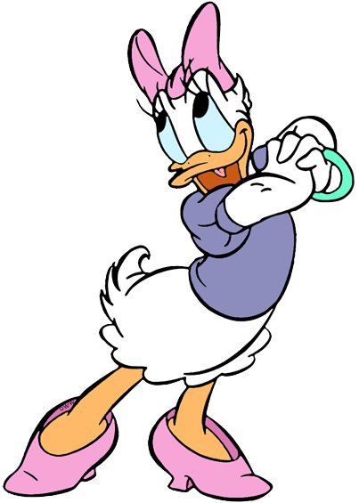 Daisy Duck Transparent Png (plum, pink, gray, white, salmon)