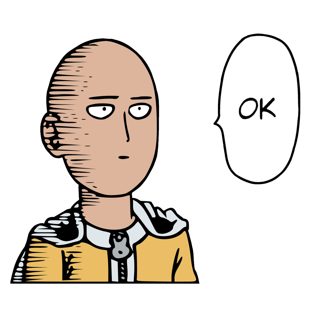 Saitama Png Clipart (pink, white, black, salmon, silver)