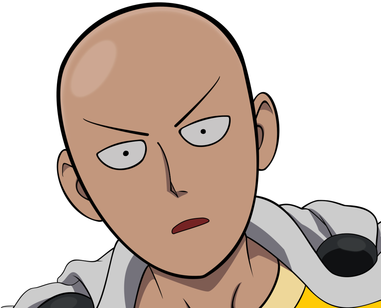 Saitama Png Pic (black, salmon, silver, pink)