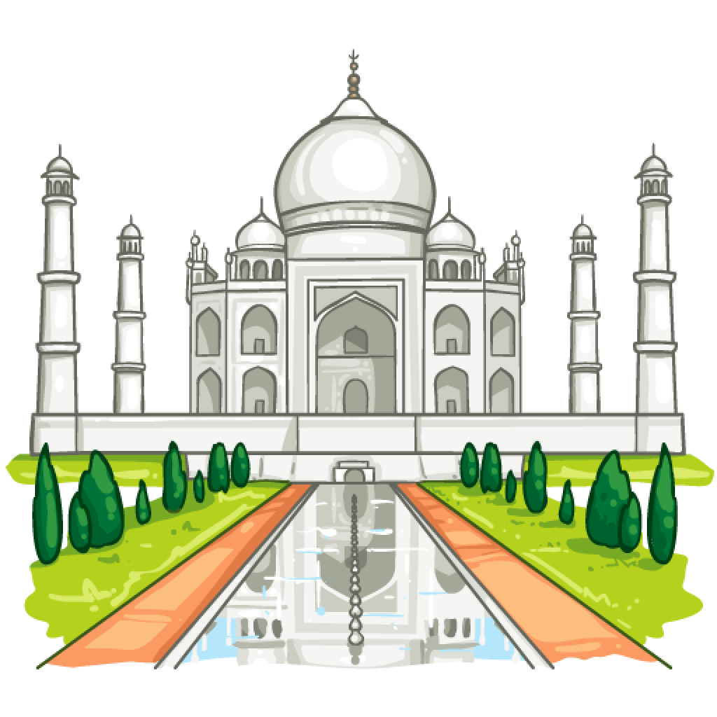 Taj Mahal Png Photos (beige, black, white, salmon, gold)