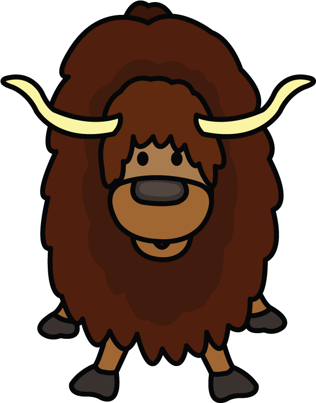 Yak Png Pic (maroon, black, chocolate)