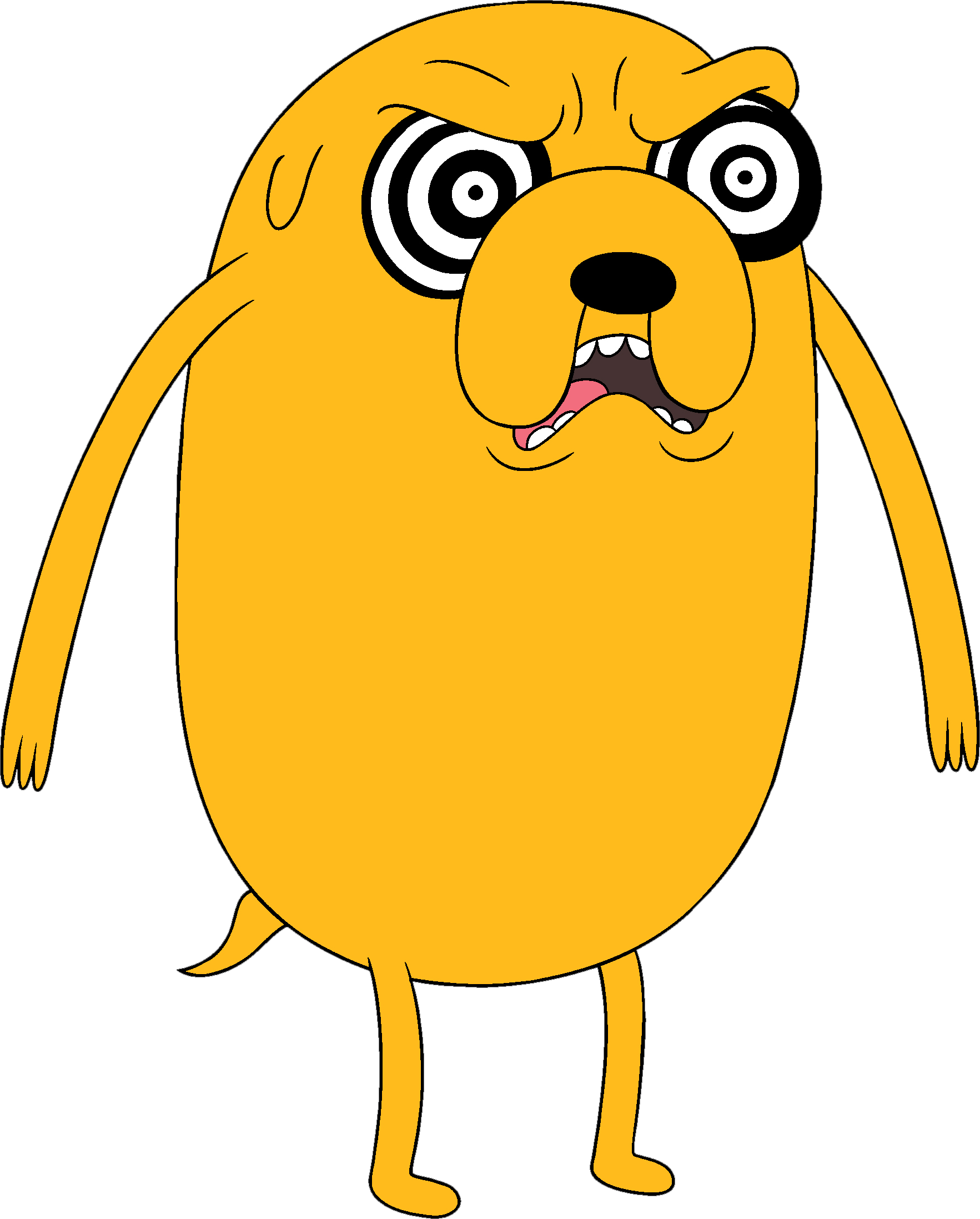 Jake Adventure Time Png Free Image (gold, black, orange, white)