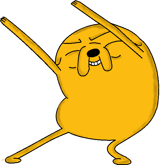 Jake Adventure Time Png Images (gold, black, orange)