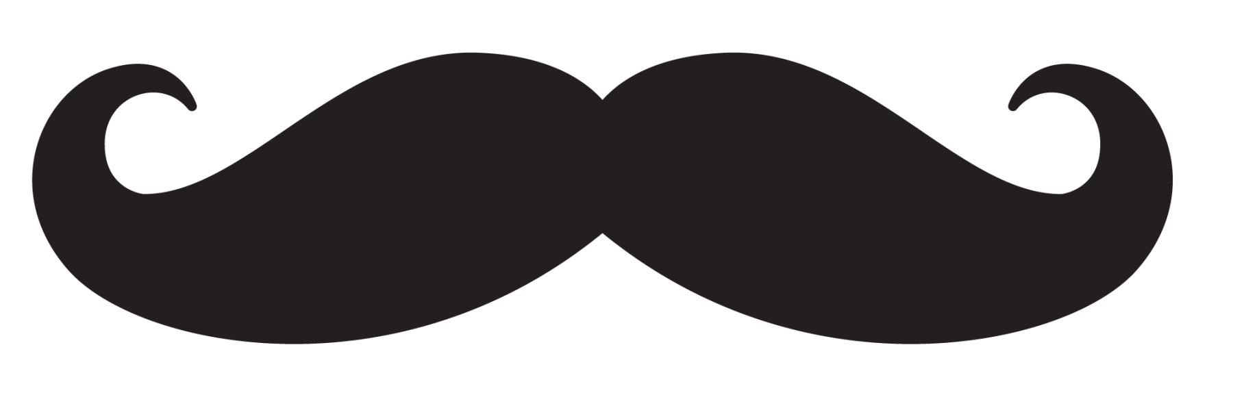 Fake Moustache Png File (black)