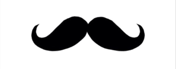 Fake Moustache Png Image (white, lavender, black)