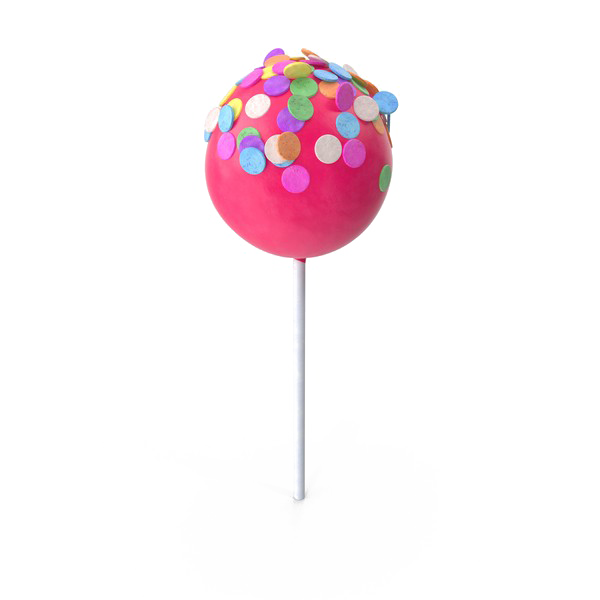 Cake Pop Transparent Background (white)