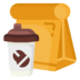 Take Away Food Cup Paper Bag Drink Coffee Icon Free Nobackground Png Icon Download (salmon, black, lavender, orange, chocolate)