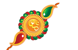 Rakhi Png File (chocolate, maroon, white, orange, green)