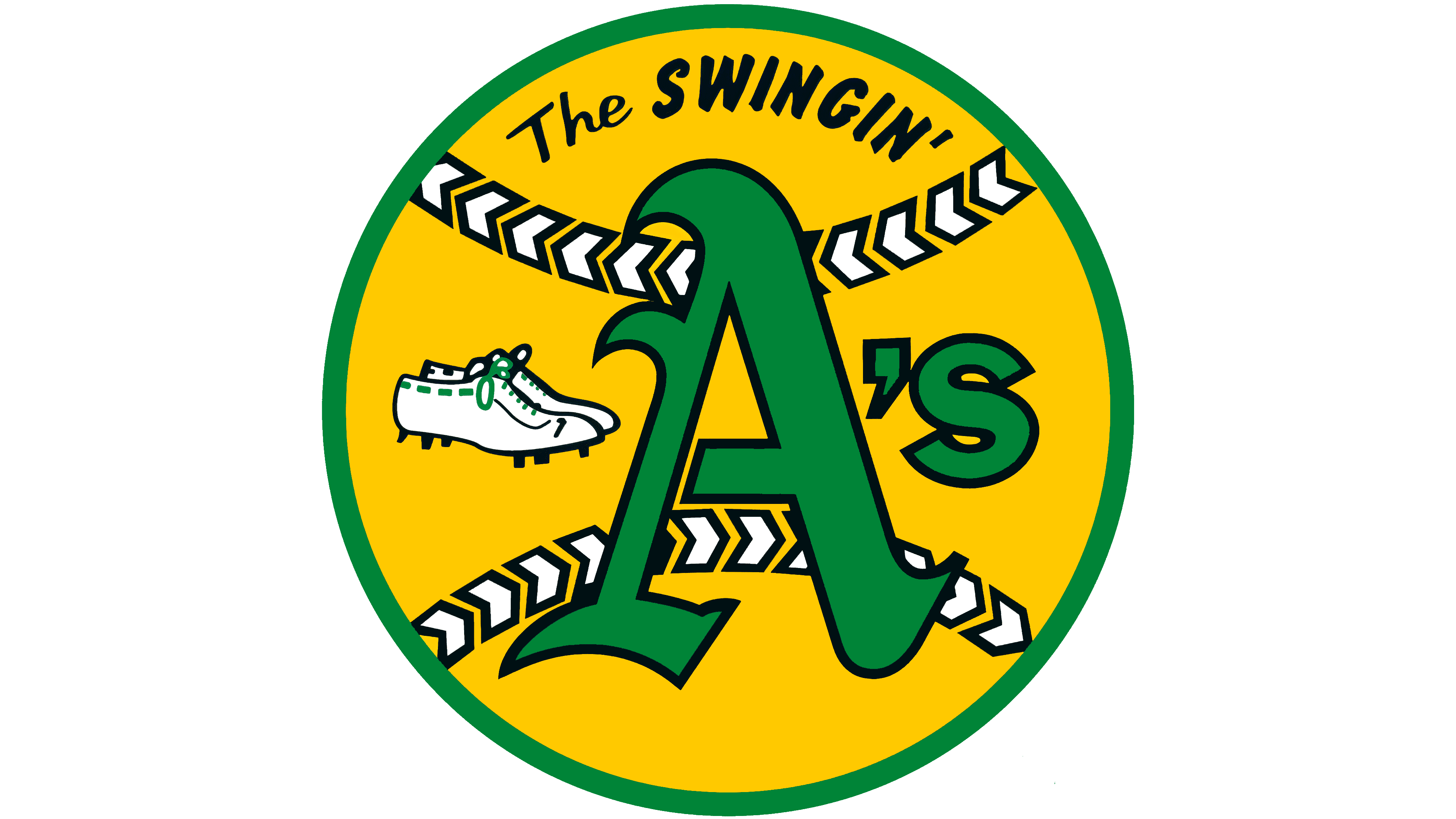 Oakland Athletics Png Hd (green, gray, gold)