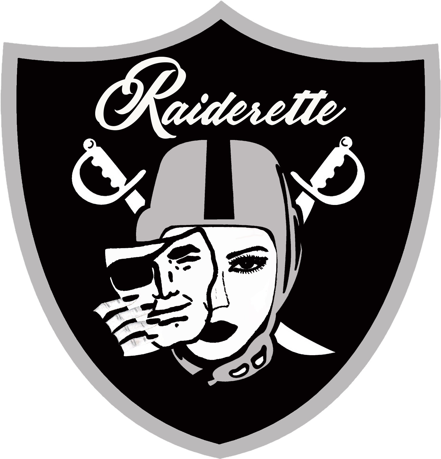 Oakland Raiders Png Clipart (white, silver, black)