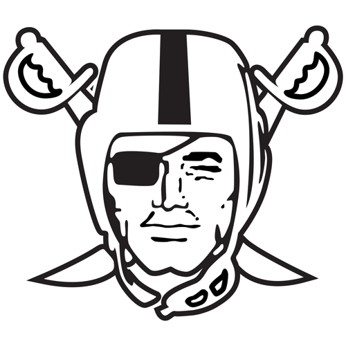 Oakland Raiders Png File (white, black)