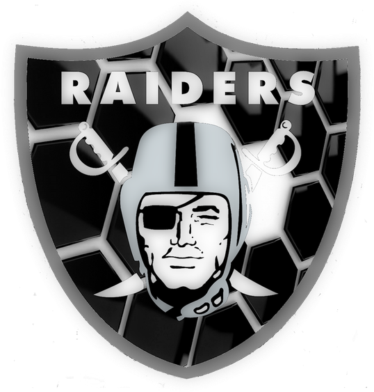 Oakland Raiders Png Free Download (silver, black)