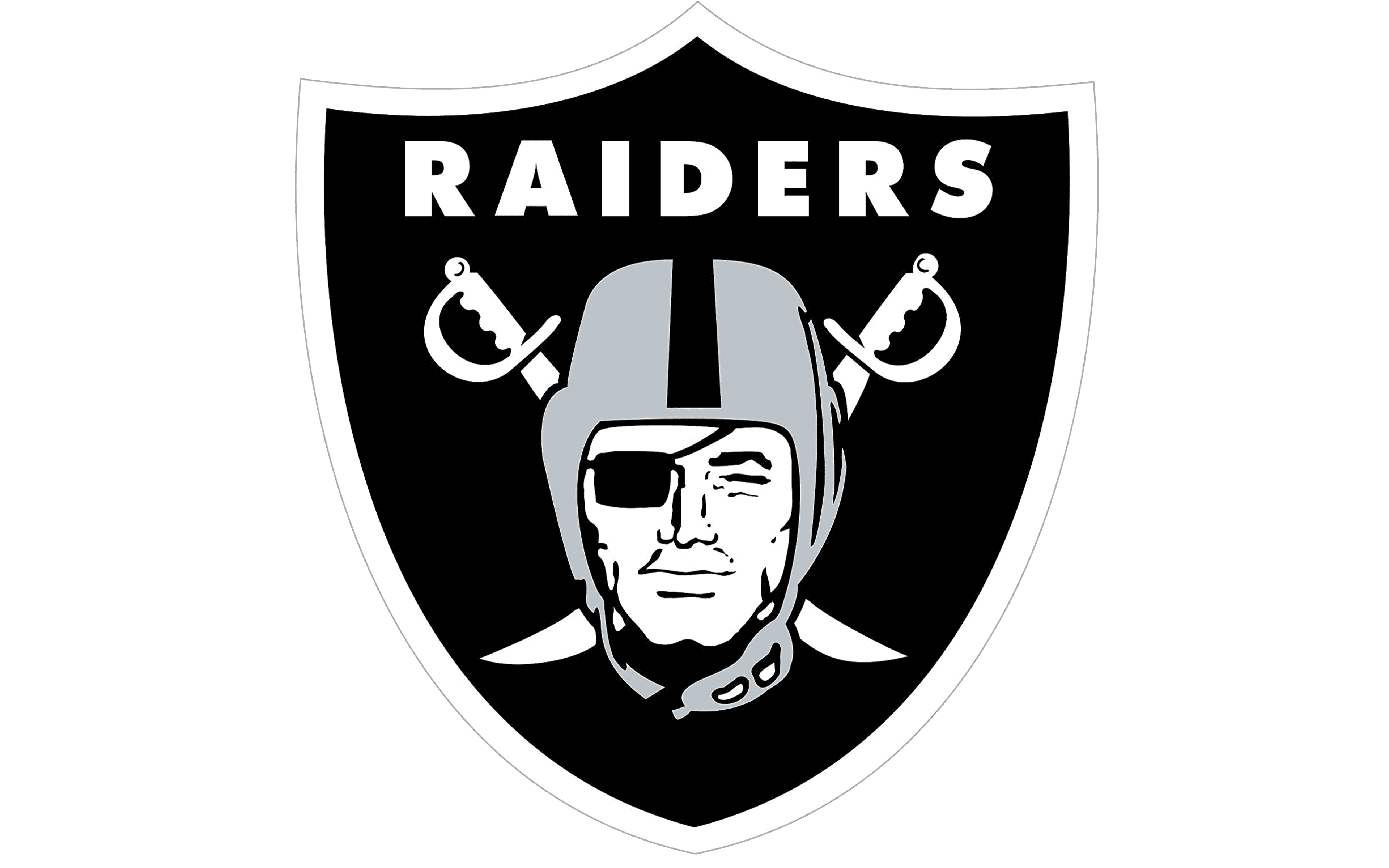 Oakland Raiders Png Picture (white, gray, black, silver)