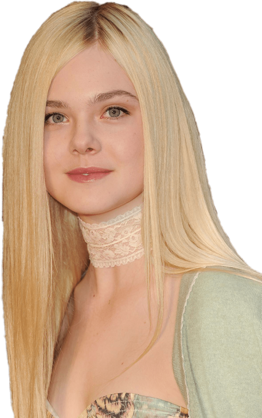 Dakota Fanning Png Image (black, salmon, silver)