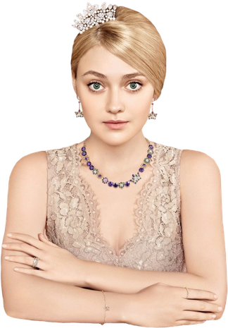 Dakota Fanning Png Photo (black, pink)