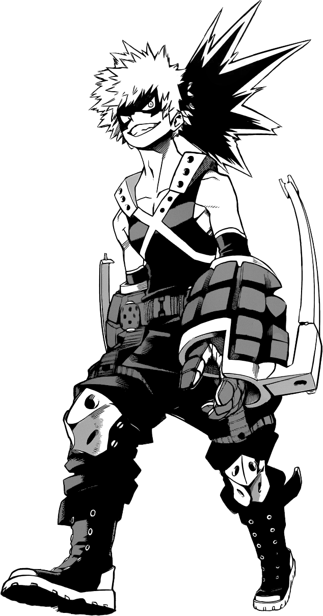 Bakugou Png File (white, black, silver)