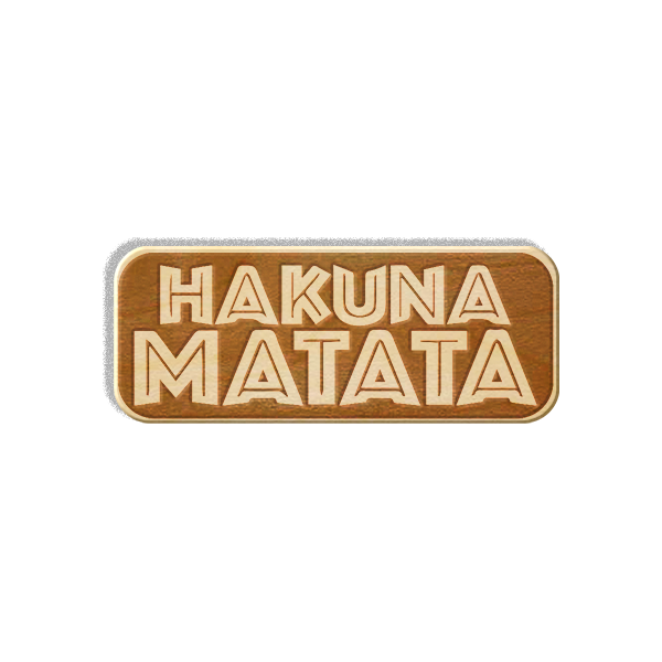 Hakuna Matata Logo Transparent Background (black)