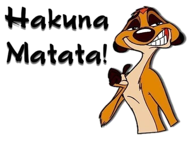 Hakuna Matata Logo Transparent Png (black, chocolate, gray, pink)