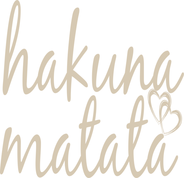 Hakuna Matata Png Clipart (black, silver)