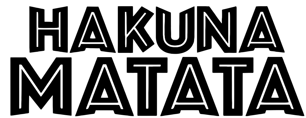 Hakuna Matata Png Pic (black, gray)