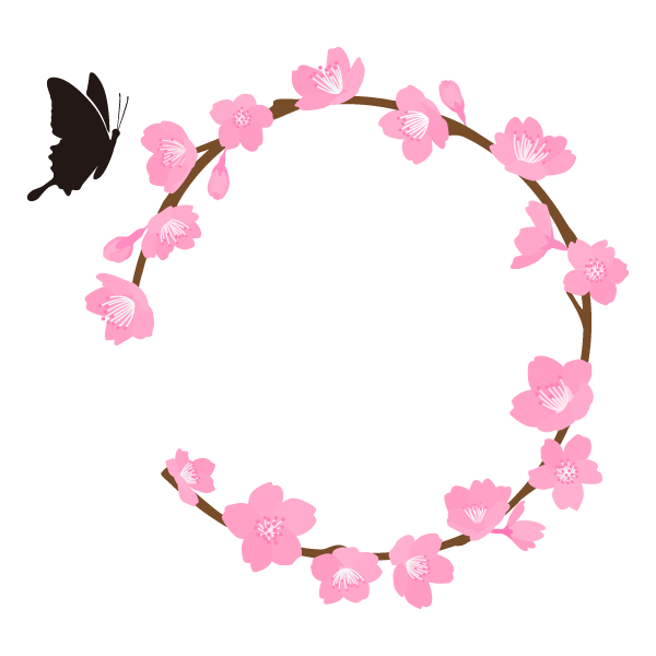 Sakura Japan Png Pic (black, pink)