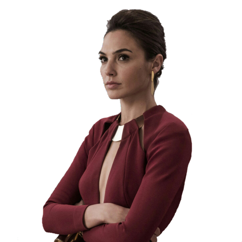 Gal Gadot Png File (black, maroon)