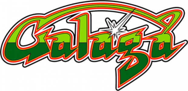 Galaga Logo Png File (black, olive, green)