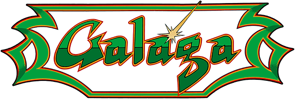 Galaga Logo Png (green, gray, white)