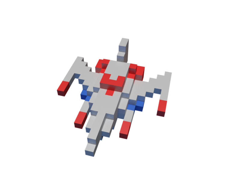 Galaga Png Pic (black, silver)