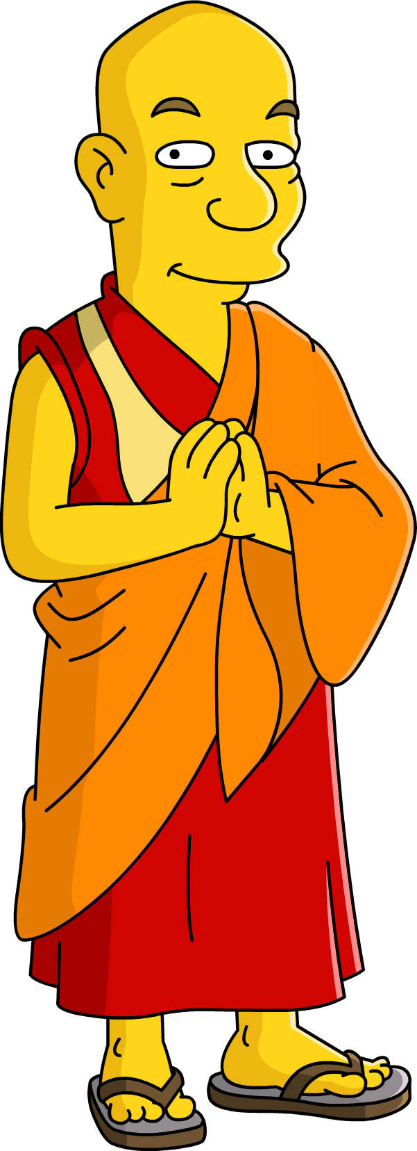 Dalai Lama Download Png Image (chocolate, orange, black, gold, red)