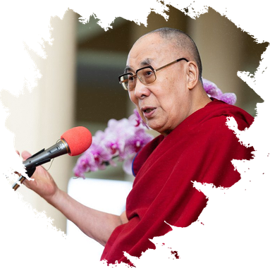 Dalai Lama Png Isolated File (beige, black, white, maroon)