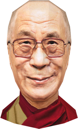 Dalai Lama Png Transparent (black, maroon)