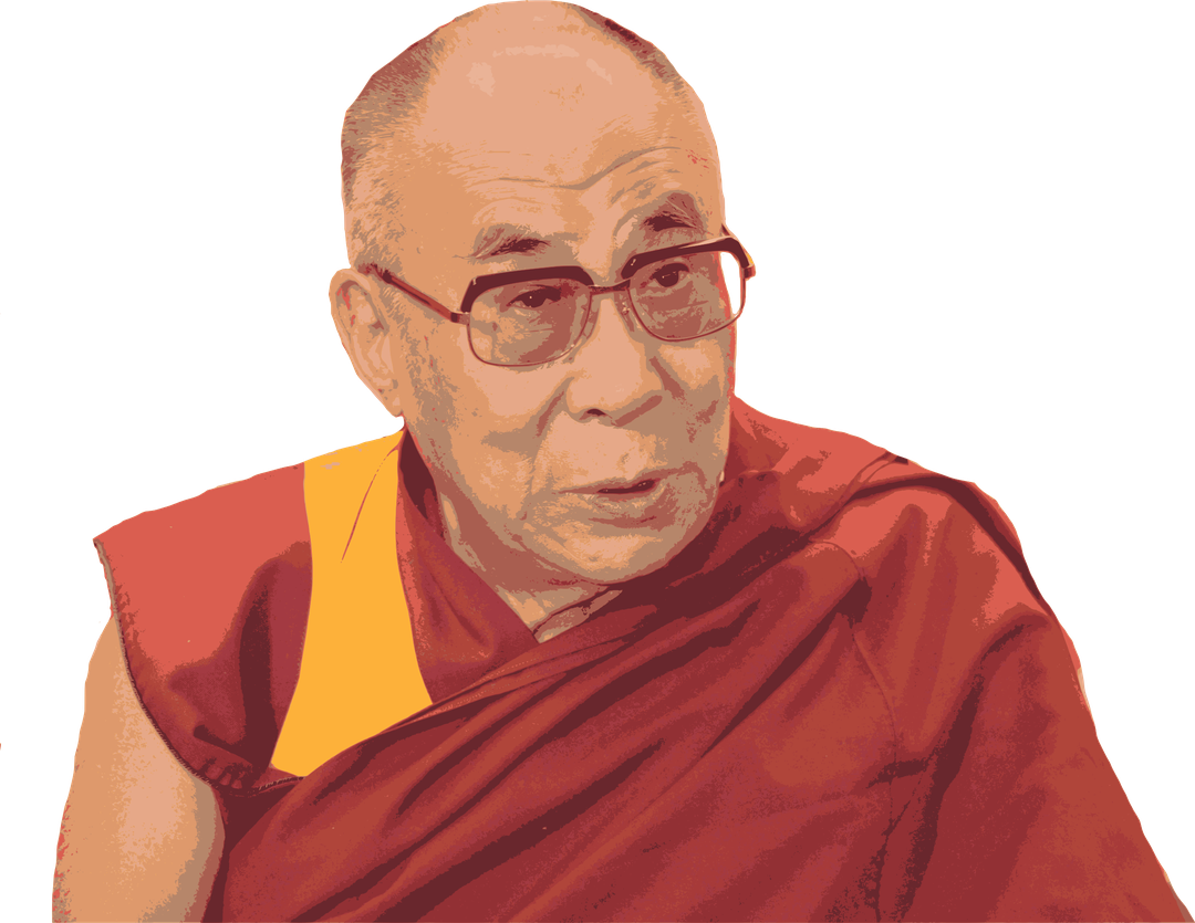 Dalai Lama Png (chocolate, orange, black, maroon, salmon)