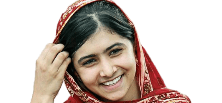 Malala Yousafzai Png File (gray)