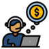 Salary Marketing Income Financial Earn Money Is Work Icon Free Transparent Png Icon Download (salmon, black, gray, teal, orange)