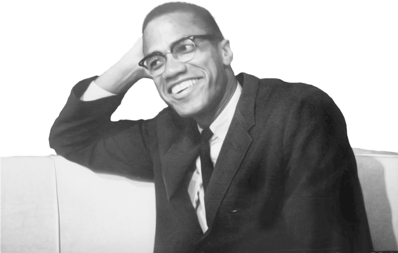 Malcolm X Png Isolated Hd (gray, lavender, black)