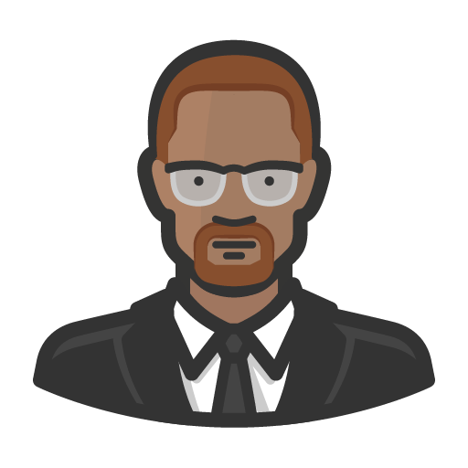 Malcolm X Png Pic (gray, olive, indigo, black, white)