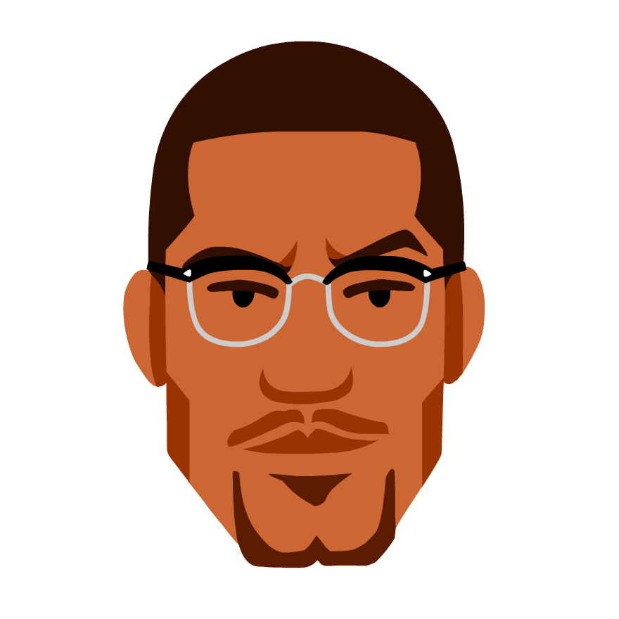 Malcolm X Png Transparent (maroon, gray, chocolate, black)