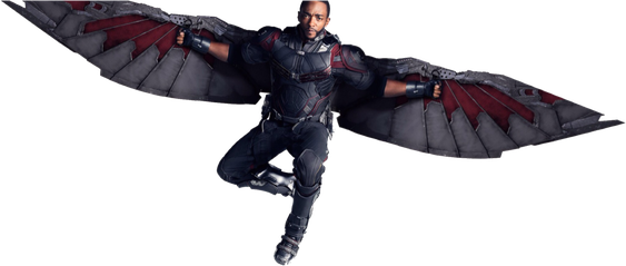 Falcon Marvel Png File (indigo, black)