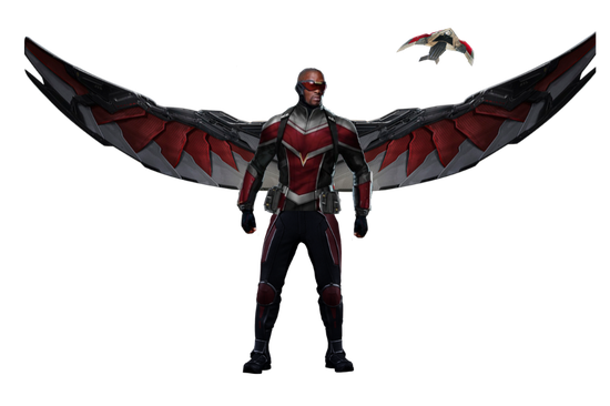 Falcon Marvel Png Picture (black)