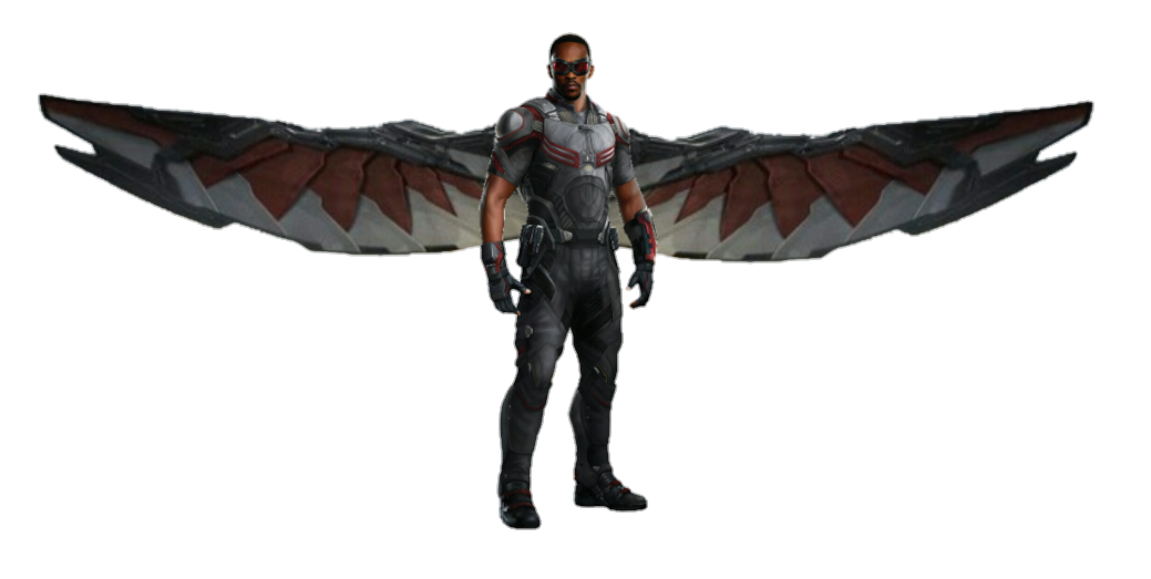 Falcon Marvel Png Transparent (black)