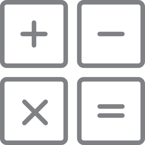 Calculation Free Png Icon (black, indigo, gray)