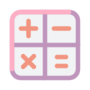 Calculator Icon Free Transparent Png Icon Download (silver, salmon, white, lavender, pink)