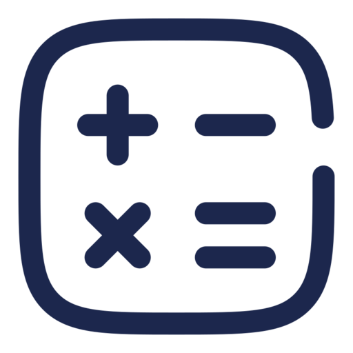 Calculator Minimalistic Free Png Icon Download (navy, black)